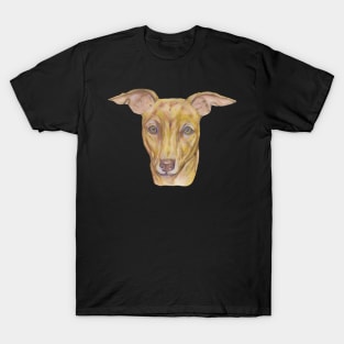 Cute Yellow Greyhound Dog T-Shirt